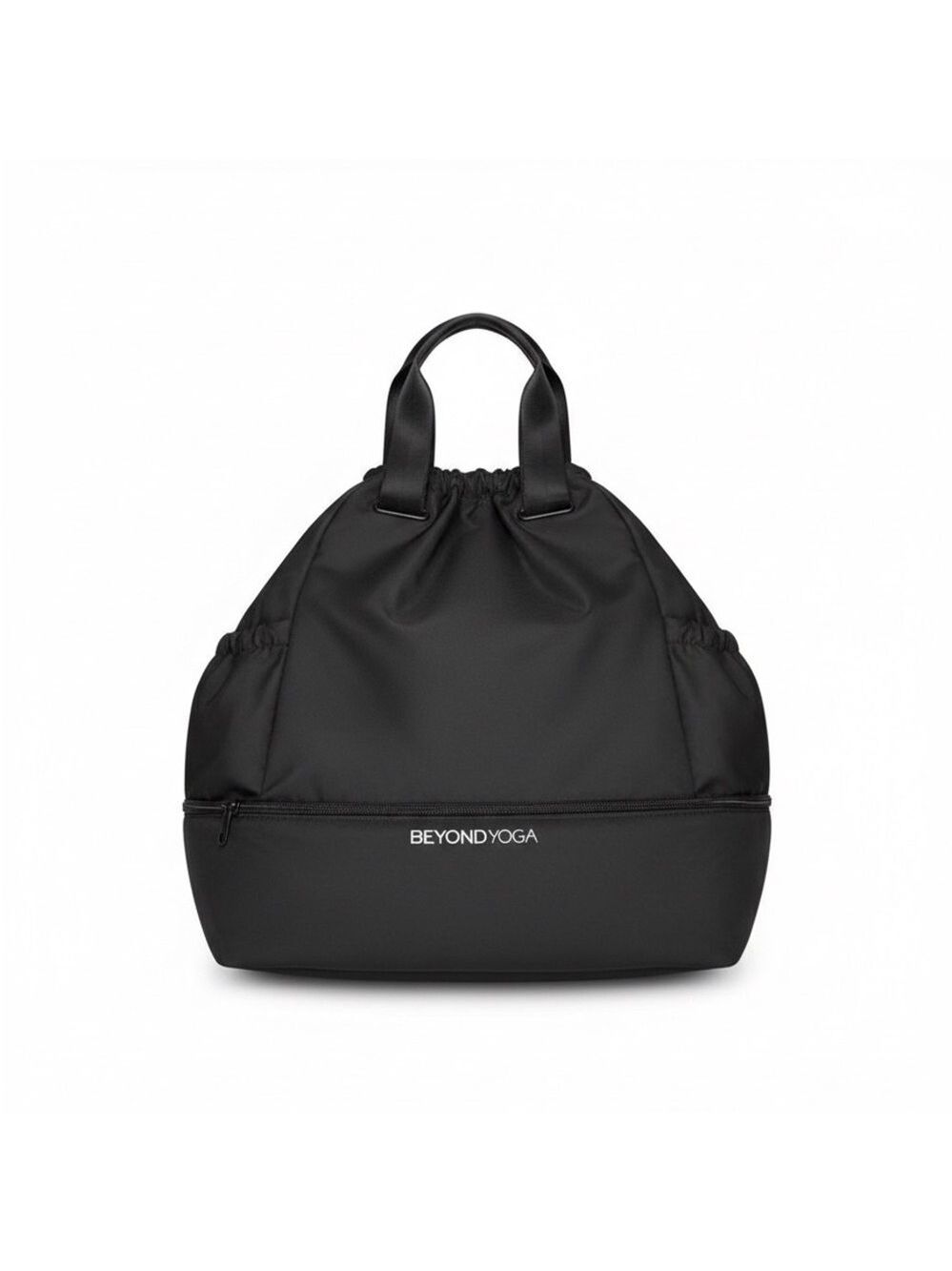 Beyond Yoga Unisex Convertible Gym Bag Black Backpack Drawstring NWT